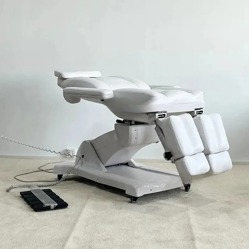سرير تجميل كهربائي، صالون تجميل، تجميل طبي، فحص المرضى الخارجين، كرسي باديكير قابل للدوران