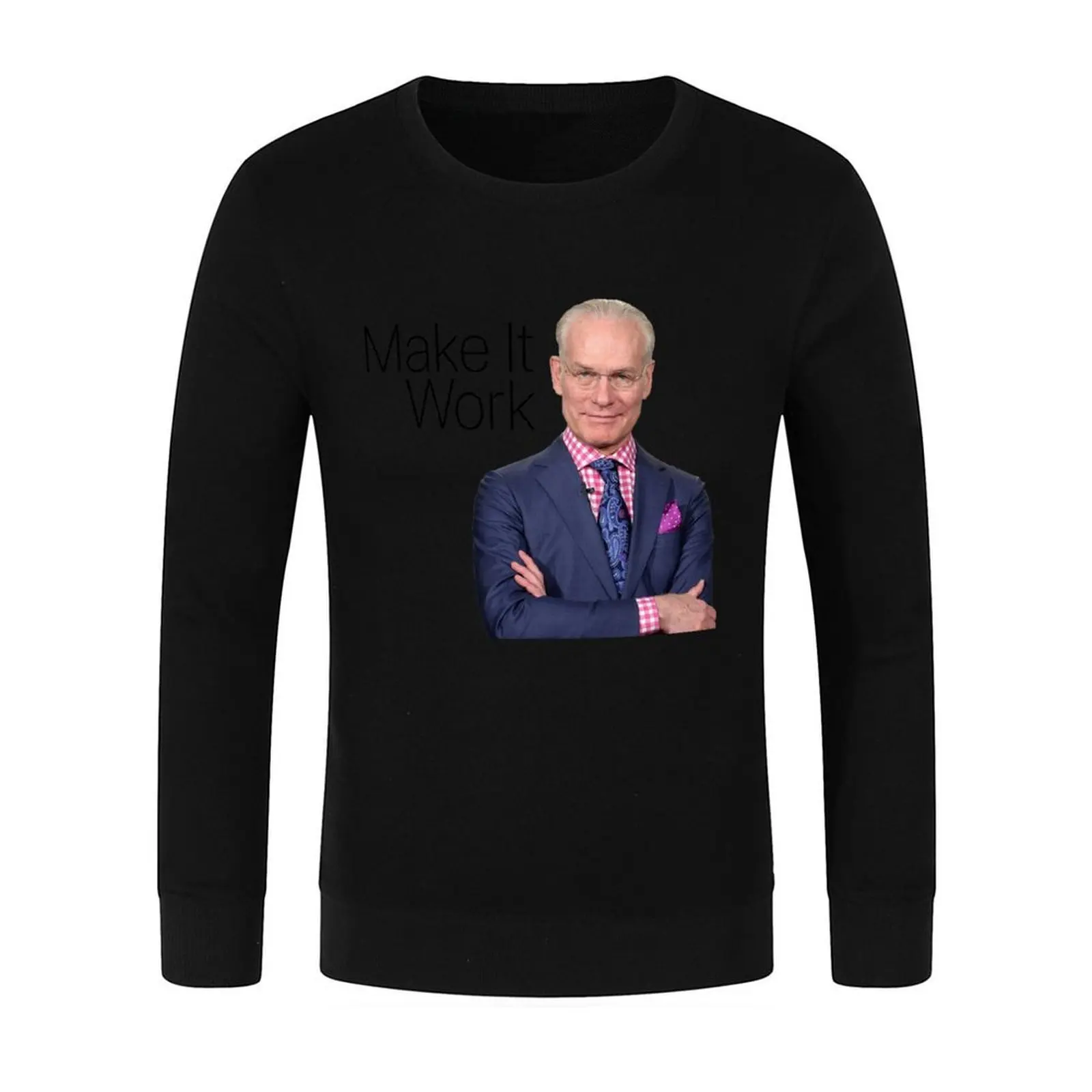Make It Work- Tim Gunn Pullover mens clothes korean clothes mens clothing autumn clothes hooded sweatshirt for men