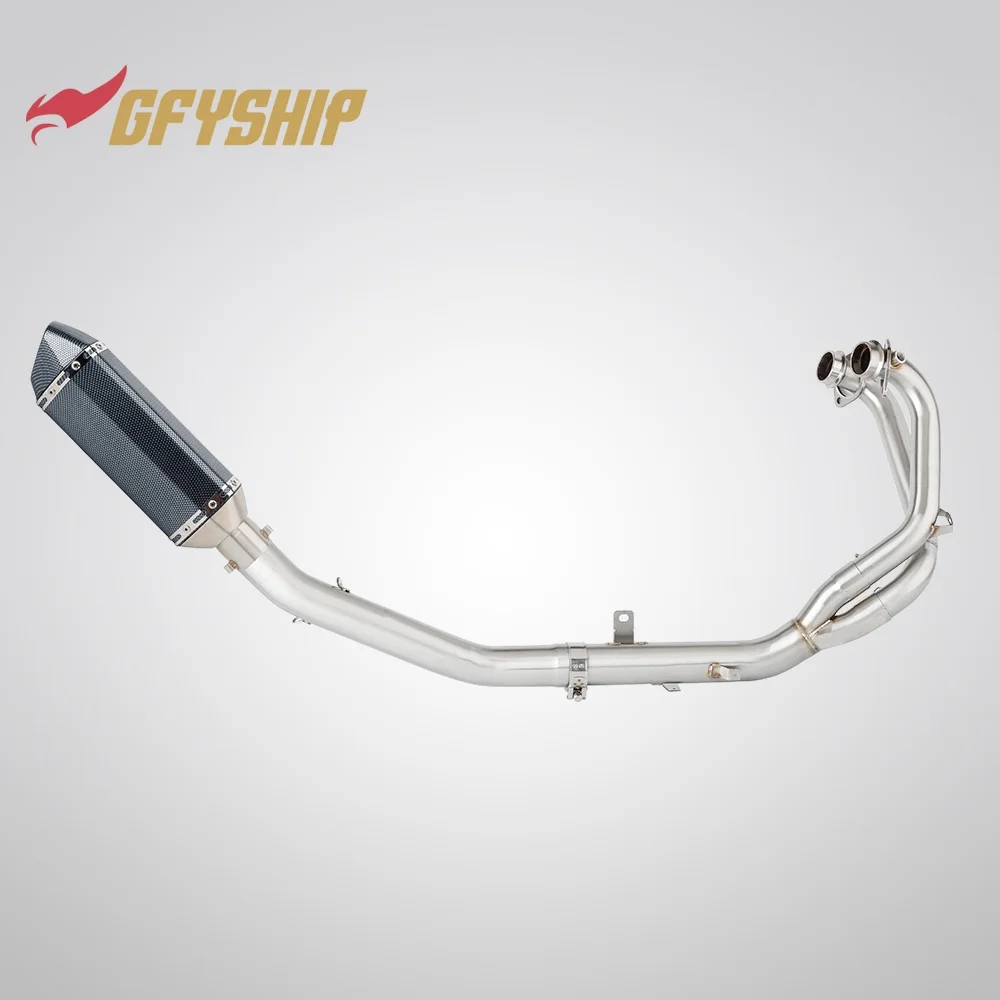 For Aprilia Tuareg 660 2021 2022 2023 2024 Motorcycle Exhaust Muffler Middle Link Pipe Slip-on