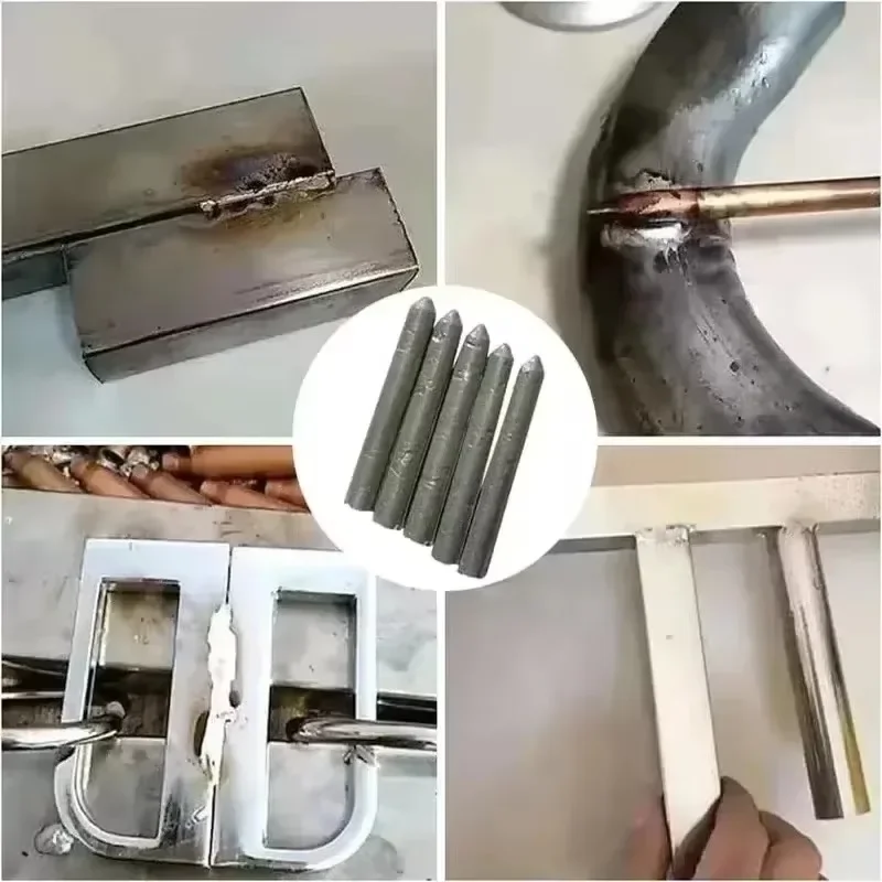 15/3pcs Low Temperature Easy Aluminum Melt Welding Rods Welding Rods Aluminum Copper Stainless Steel No Solder Powder Weld Tools