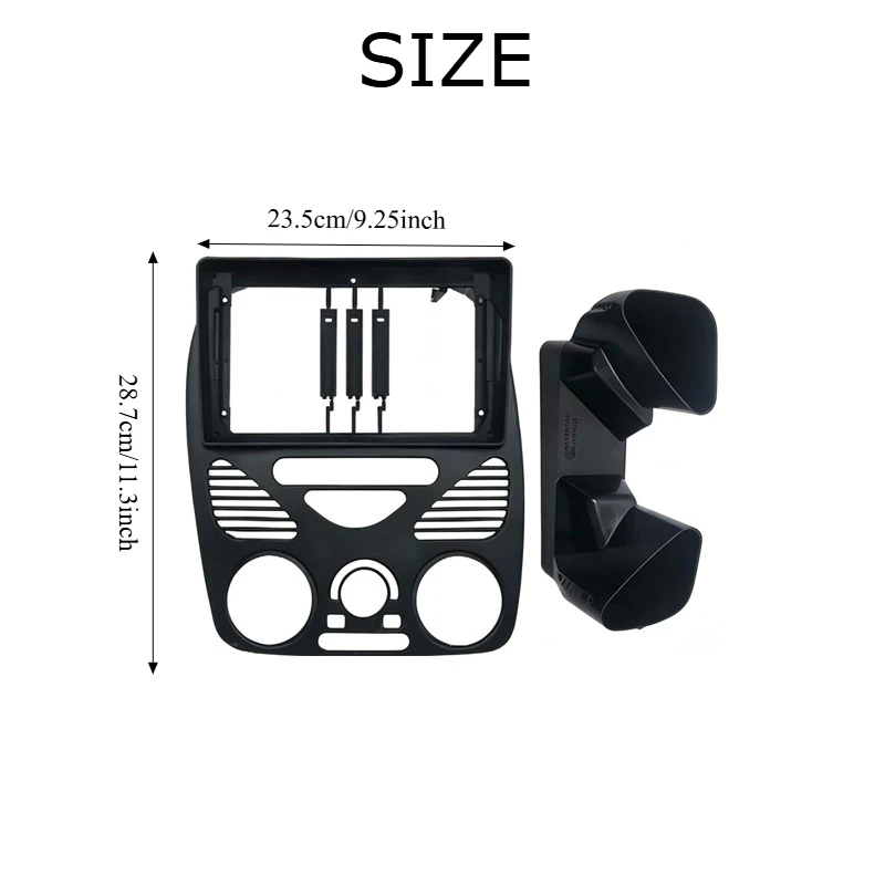For FIAT PALIO 1996-2004 LHD 9 Inch 2Din Car Central Control Panel Frame Stereo Android Radio Fascia Frame Dash Trim Kit
