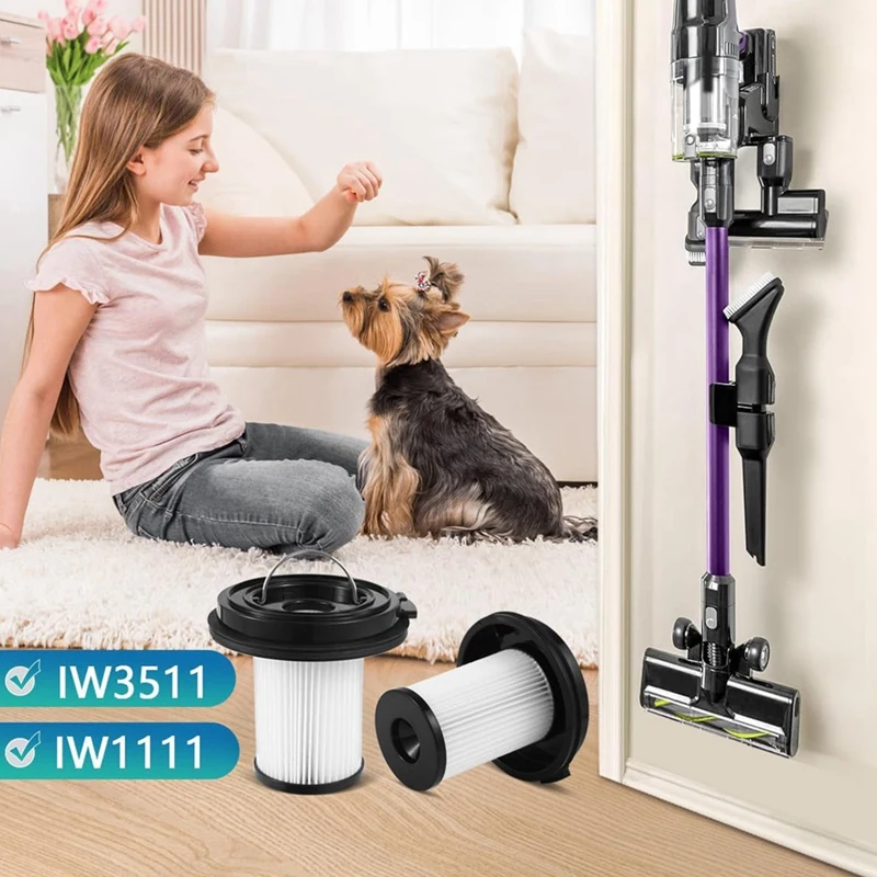 SANQ-Lot de 4 filtres HEPA plissés de rechange, pour Bissell Cleanview Poly 200W/ Cleanview Poly Pet 300W, 1638010