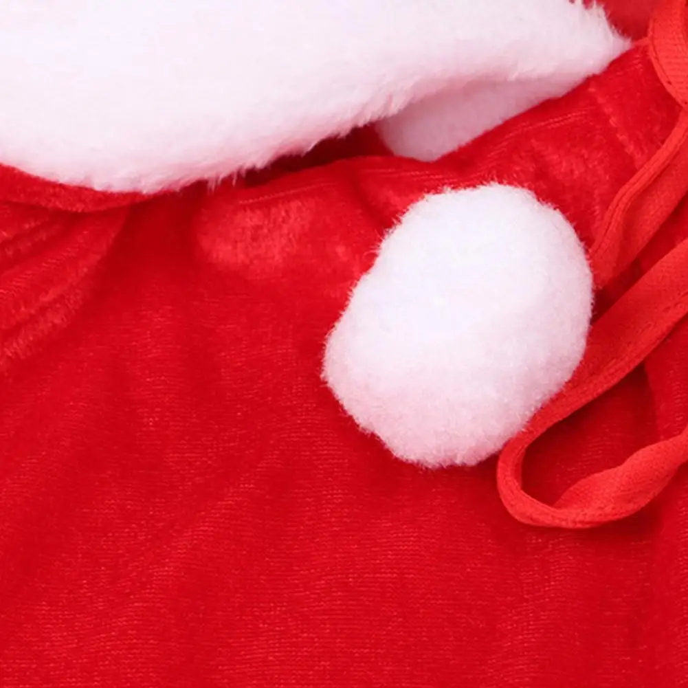 Kawaii Children's Shawls Santa Claus Cosplay Costume For Autumn And Winter Christmas Women's Party Holiday Costume Shawl