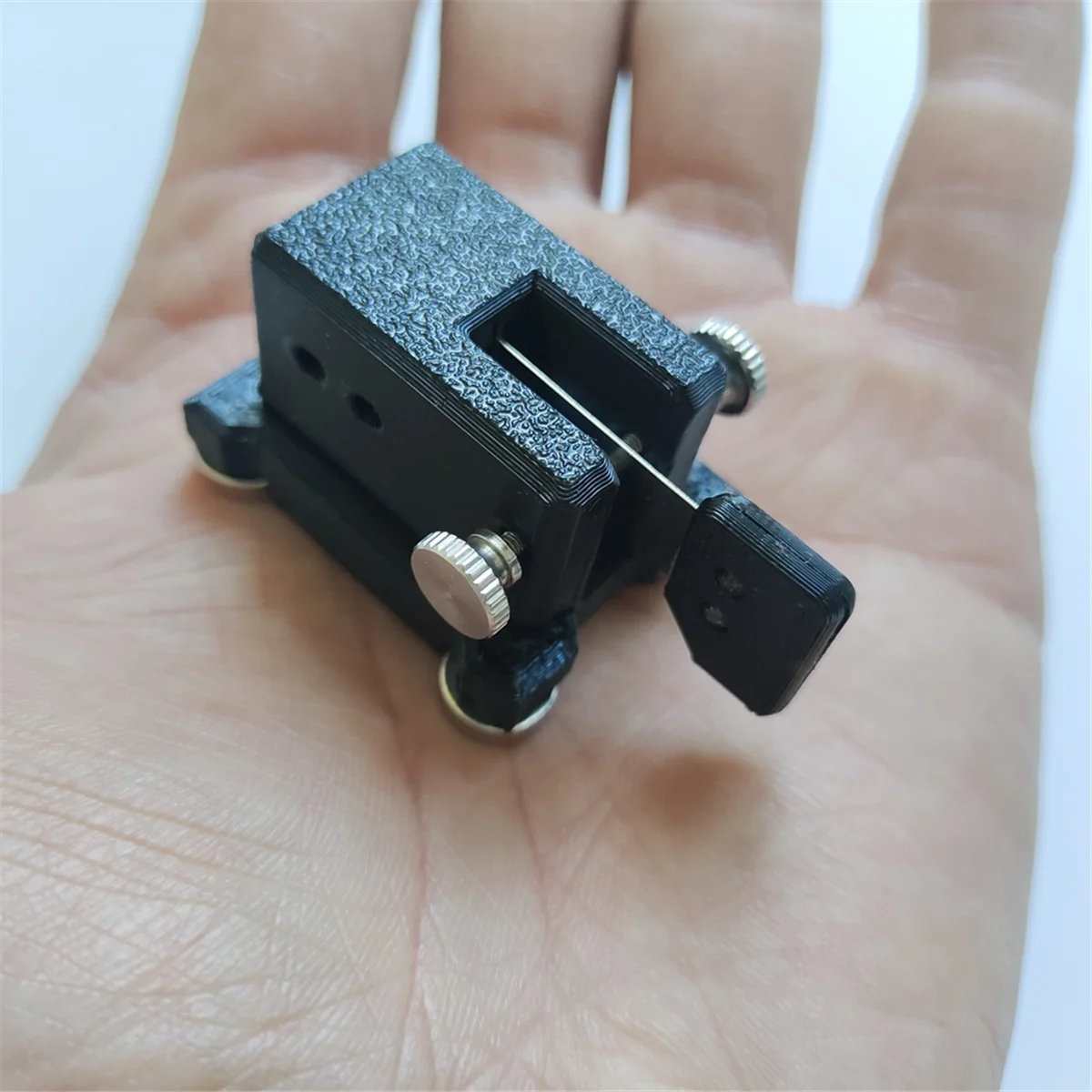 Telegraph Key CW Morsecode Tragbares Einzelpaddel Automatischer Schlüssel Morsecode Starke magnetische Absorption Stabile Basis