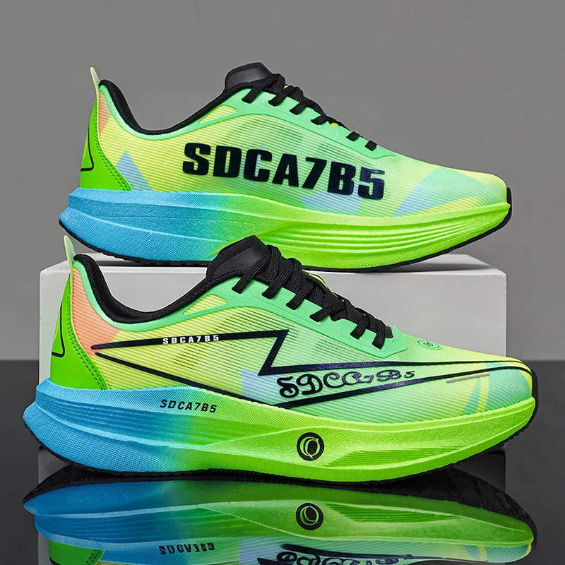Men Running Shoes Carbon Board Speciality Marathon Sports Outdoor Breathable Lightweight Women's Comfortable Athletic Sneakers