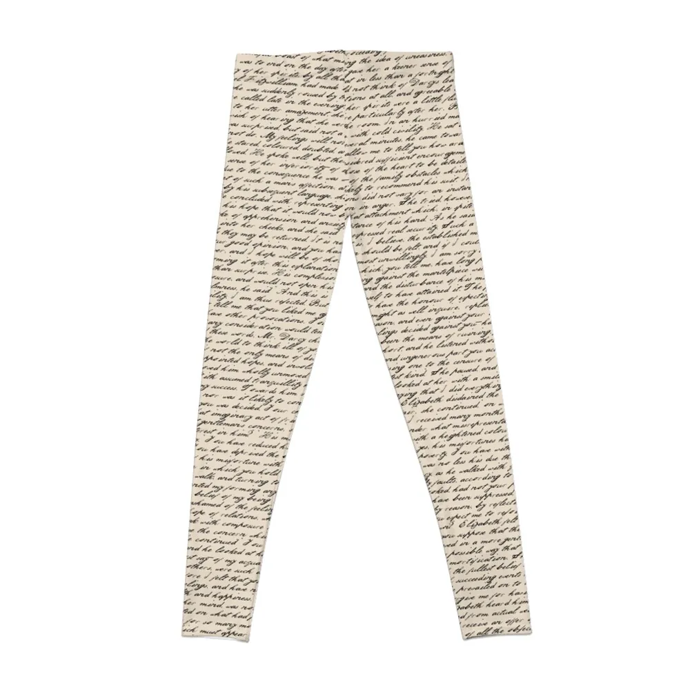 Literature in Print: Pride and Prejudice Leggings gym wear Women's pants Womens Leggings