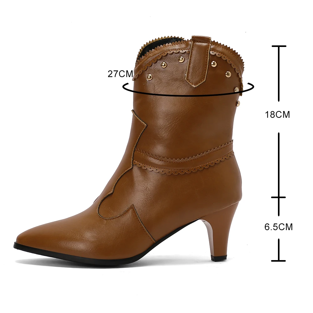 Mode Puntschoen Vrouwen Enkellaarsjes Dames Slanke Korte Schoenen Lage Hakken Feestjurk Pompen Winter Herfst Nieuwe 2024 Zapatos Mujer