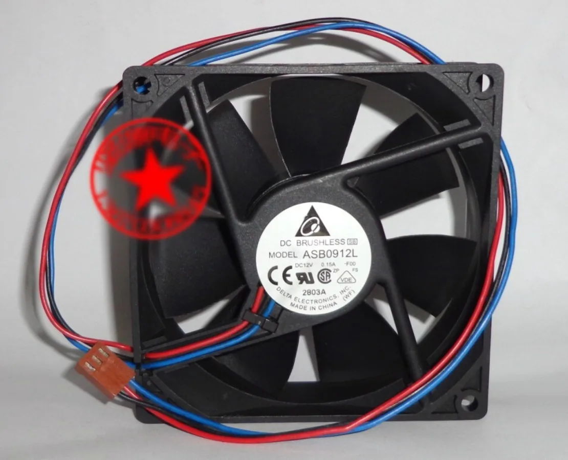

1 шт. для Delta ASB0912L 12V 0.15A 9cm 9025 бесшумный вентилятор 3PIN