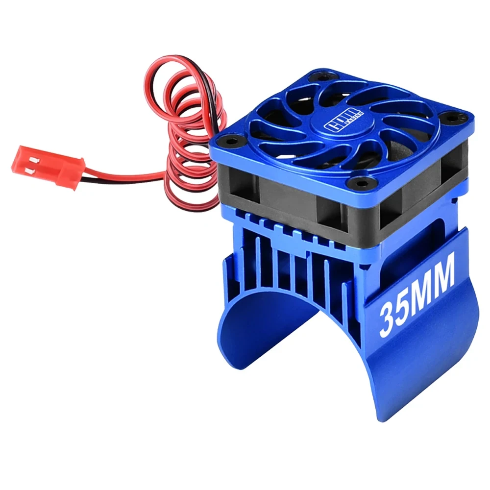 GPM para TRAXXAS Mini Maxx Monster Truck 107154-1 RC coches ventilador de refrigeración de aleación de Metal y disipador térmico de Motor de 35mm 3384