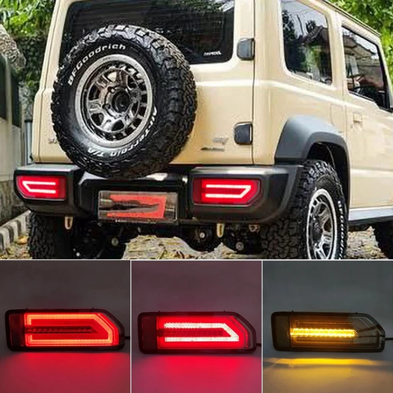 Car LED Reflector Tail Lamp Taillight Rear Lamp Parking Brake Light Flow Turn Signal For Suzuki JIMNY 2019-2021