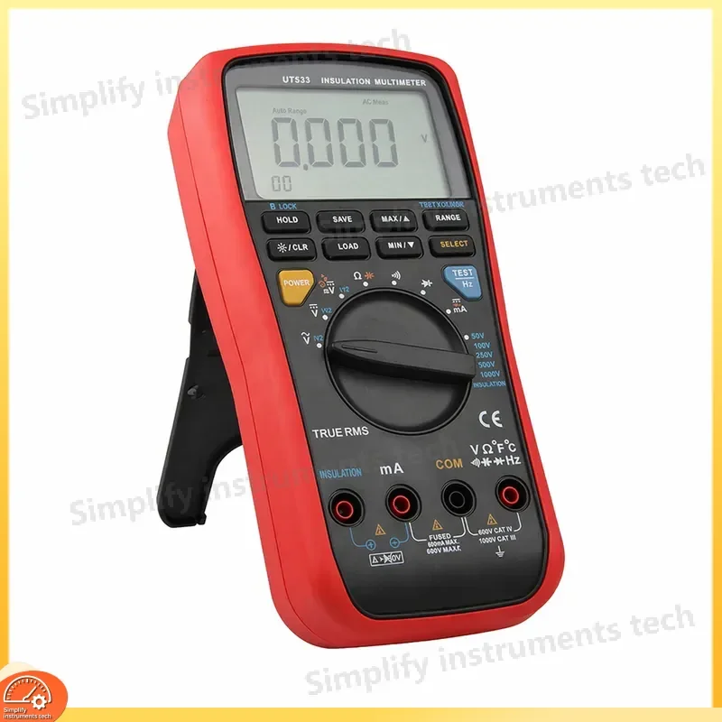 UT533 Insulation Resistance Tester Digital Multimeter Megohmmeter Continuity Test Voltage Current Resistance Ohmmeter