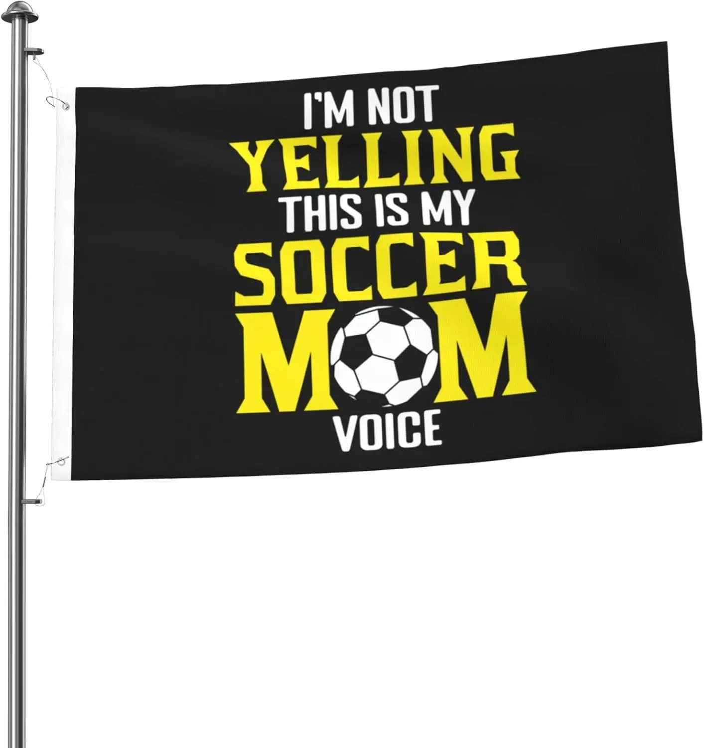 Flagicts 100% Polyester I'm Yelling This Is My Soccer Mom Voice Flags