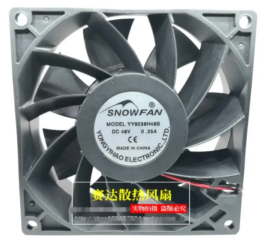

SNOWFAN YY9238H48B DC 48 В 0,25 А 90x90x38 мм 2-проводной охлаждающий вентилятор для сервера