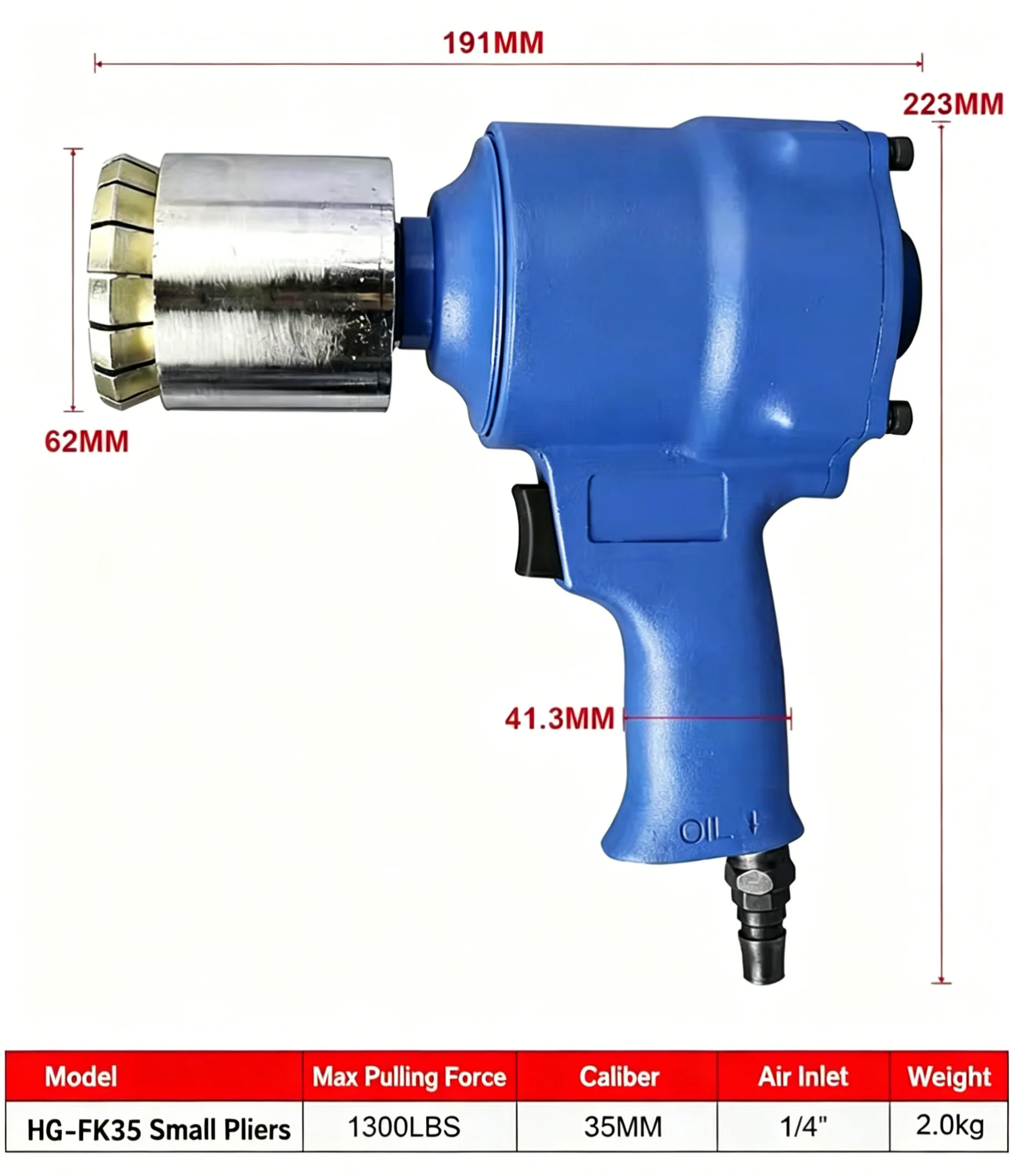 Oil drum pneumatic sealing pliers -theft cap crimping device large iron drum capping device oil tank grain packaging device