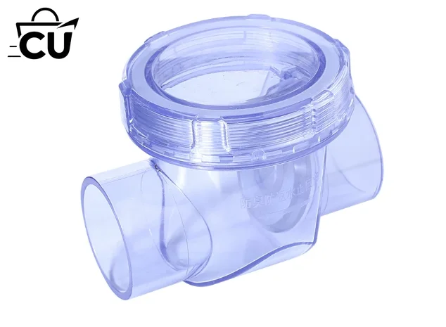 PVC transparent visible check valve for odor prevention and backflow,one-way check valve for kitchen drainage pipe sink  sewer