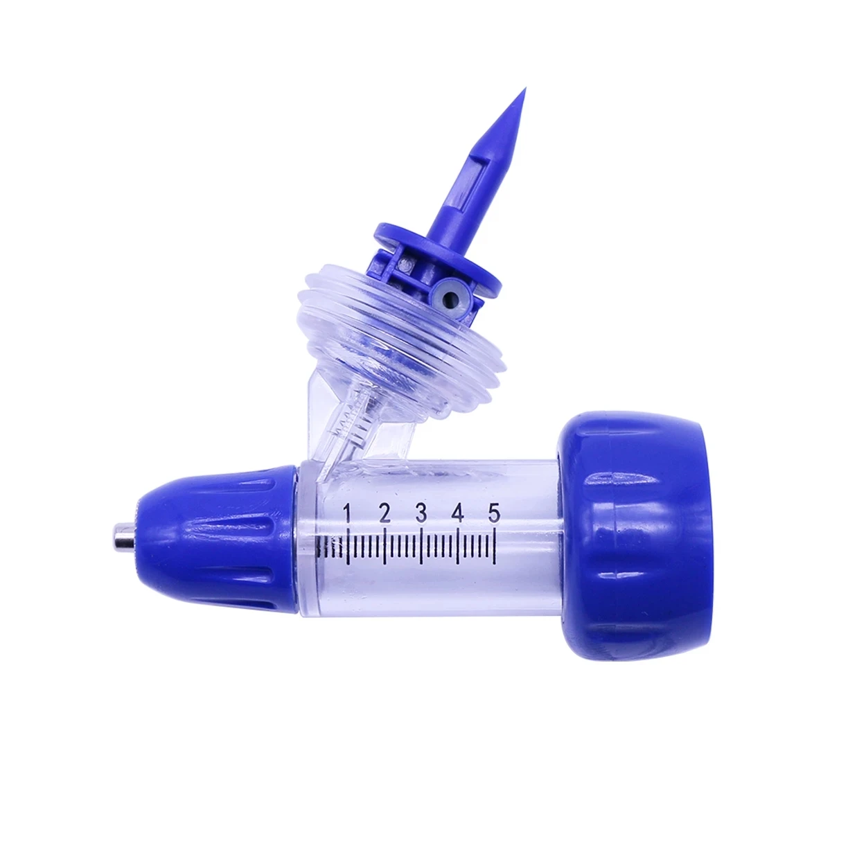 1Pcs 2/5ml Veterinary Adjustable Continuous Syringe Accessories Syringe Vaccine Injector Dose Tubes Medicine Feeder Accessories