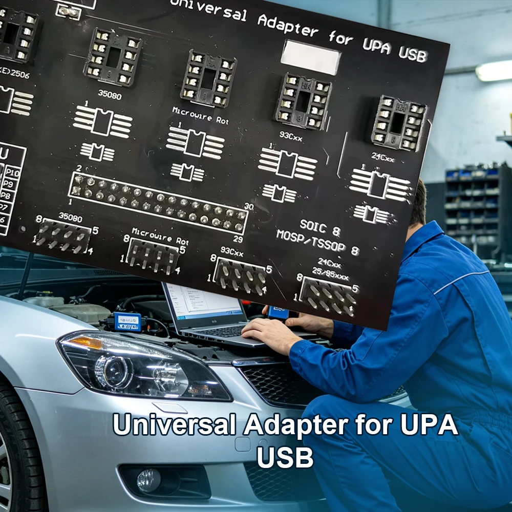 For EEPROM Programming UPA USB V1.3 ECU Programmer Full Adapter Kit Chip Tuning Tool UUSP UUSP-S with Test Cable