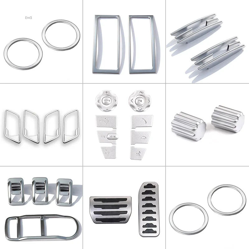 For Land Rover Freelander 2 07-2015 ABS Chrome Interior Center Control Instrument Panel Decoration Accessories Car modification