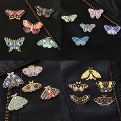 Butterfly Enamel Pin Cartoon Witch Animals Brooch Badges Insect Punk Lapel Clothes Women Kids Jewelry Backpack Gift for Friends