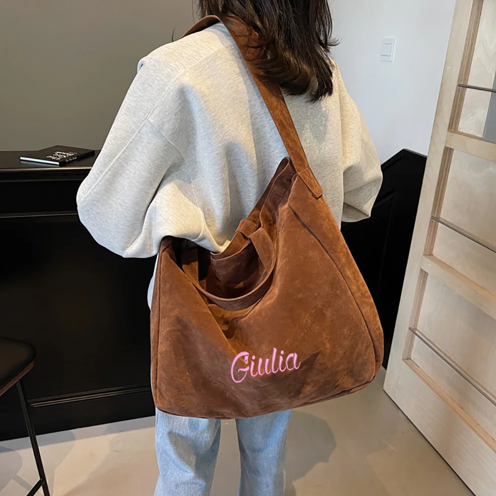 

Fashionable Tote Bag For Women, New Large Capacity Commuting Armpit Bag, Lazy Style Can Be Customized Embroidered Crossbody Bag
