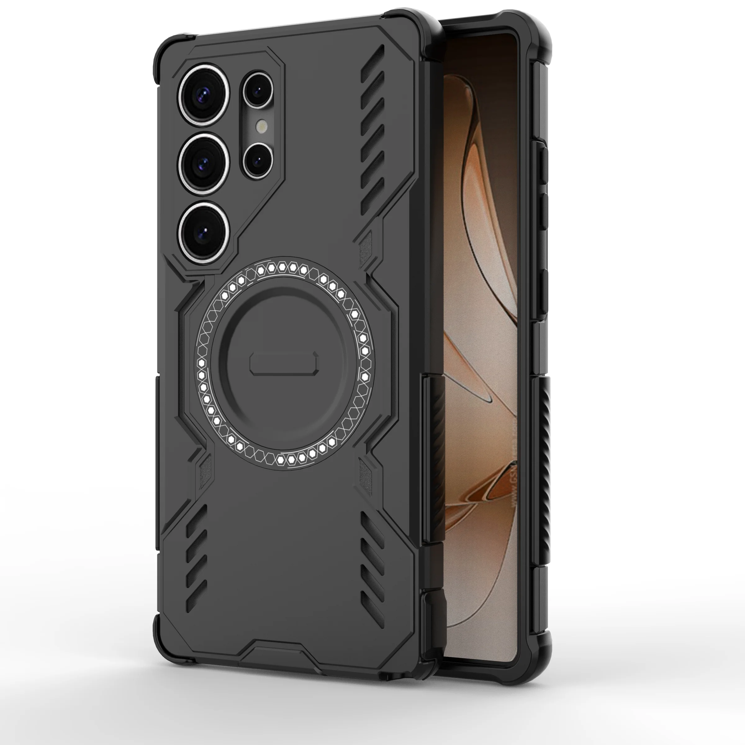 For Samsung Galaxy S25 Ultra Case  Galaxy S25 Ultra Cover Heat Dissipatin Magnetic Case Matte PC TPU Shockproof Protective Cove