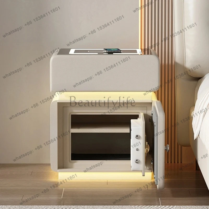 Smart Bedside Table With Safe Wireless Charging Furniture Organizers Narrow Comfortable Side Table For Bedroom Home Bedroom Bed