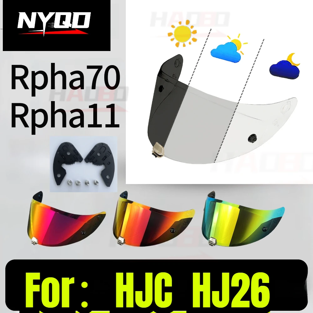 Rpha11 Visor Rpha 70 St Dustproof Windproof Shield Electroplated Motorcycle Helmet lens Accessories Visors for HJC HJ26
