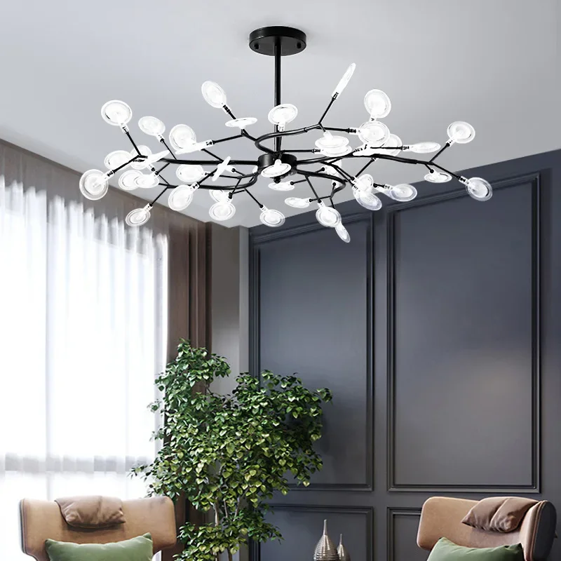 Imagem -03 - Firefly Branch Shape Teto Chandelier Iluminação Led Interior Pendurado Lâmpada Fit para Casa Bebê Criança Sala de Estar Decoração do Quarto g4