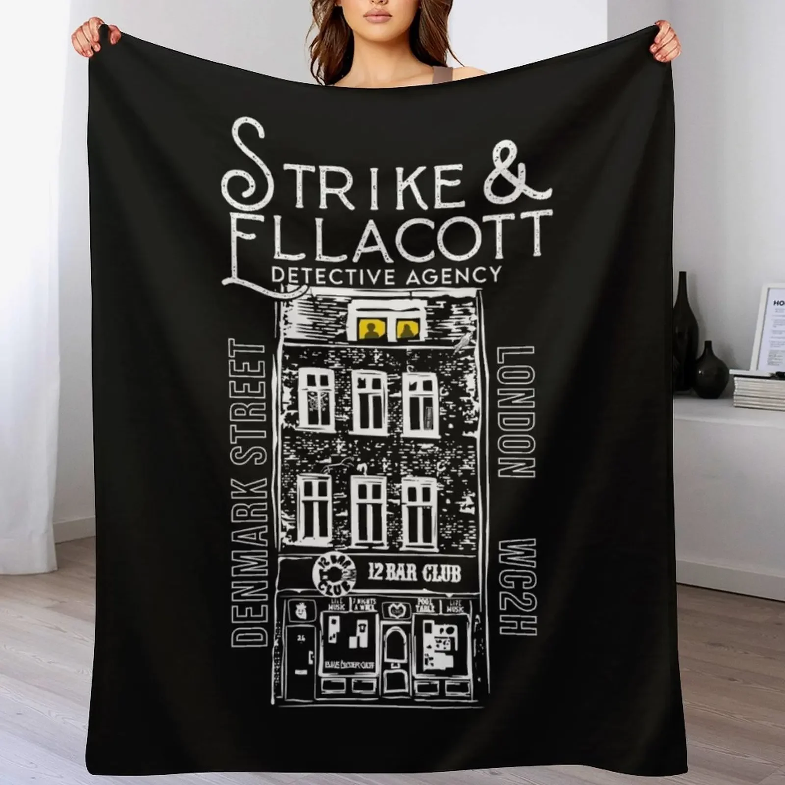 Cormoran Strike and Robin Ellacott Throw Blanket Soft Sherpa Fleece Warm Blanket for Winter