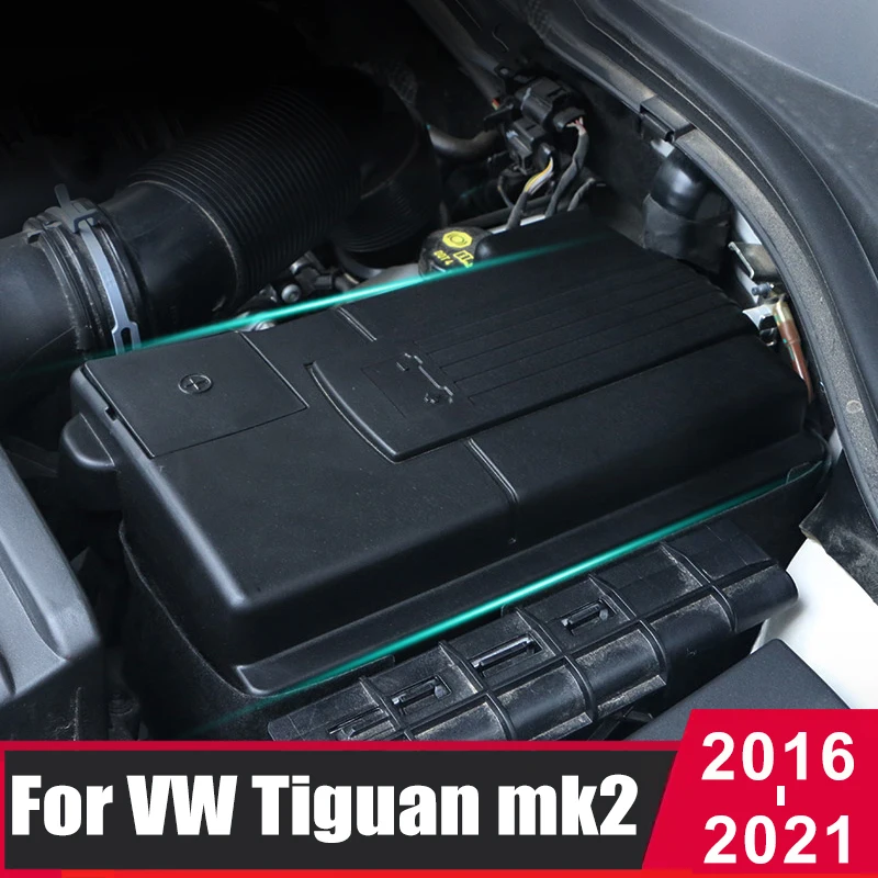 

For Volkswagen VW Tiguan mk2 2016- 2018 2019 2020 2021 Engine Battery Dustproof Negative Electrode Waterproof Protective Cover