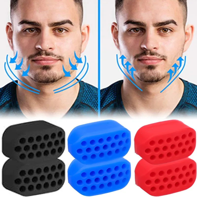 New Mandibular Trainer Cheekbone Double Chin Reducer Neck Jaw Exerciser Dewlap Slim Face Training Balls Ilicone Masseter Ball