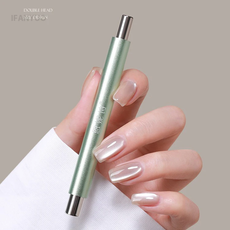 عصي مغناطيسية مزدوجة الرأس للقطط، جل مغناطيسي قوي، كرة مغناطيسية للقطط للأظافر، قلم مغناطيسي، أداة جل مانيكير