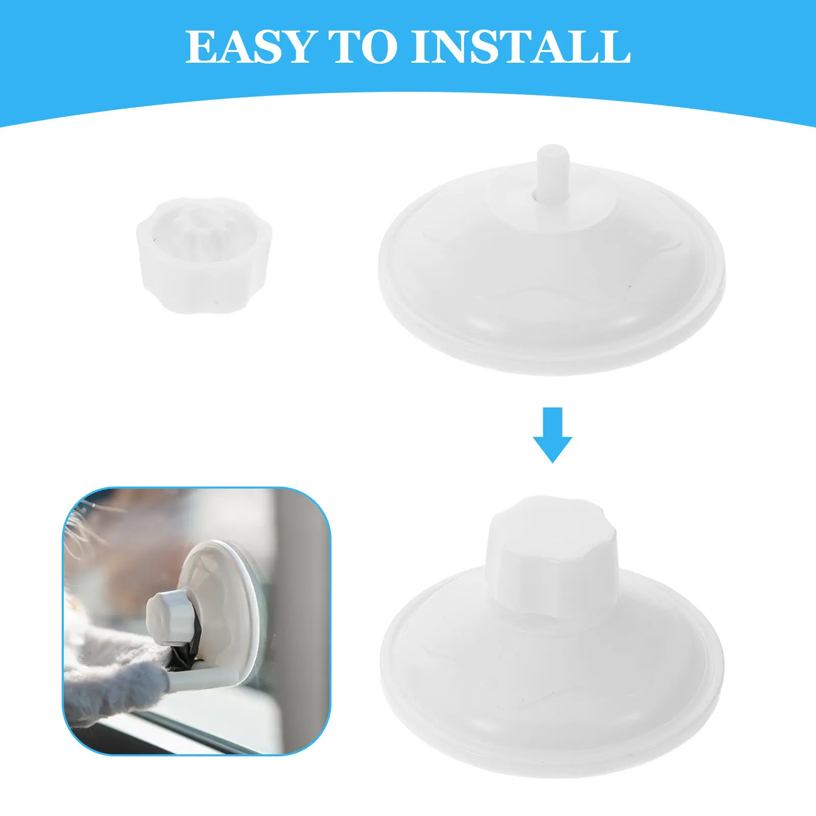 4Pcs Cat Window Suction Cup Perch Kit 85Mm High Load Capacity Threaded Screw Mount for Cat Hammock Bed Easy Install Scratch Safe