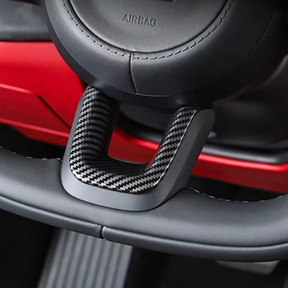 U Shape Anti-Scratch Steering Wheel Decor Trim Sticker Fit For Zeekr 8X 2026-2027 Car Interior Accessories