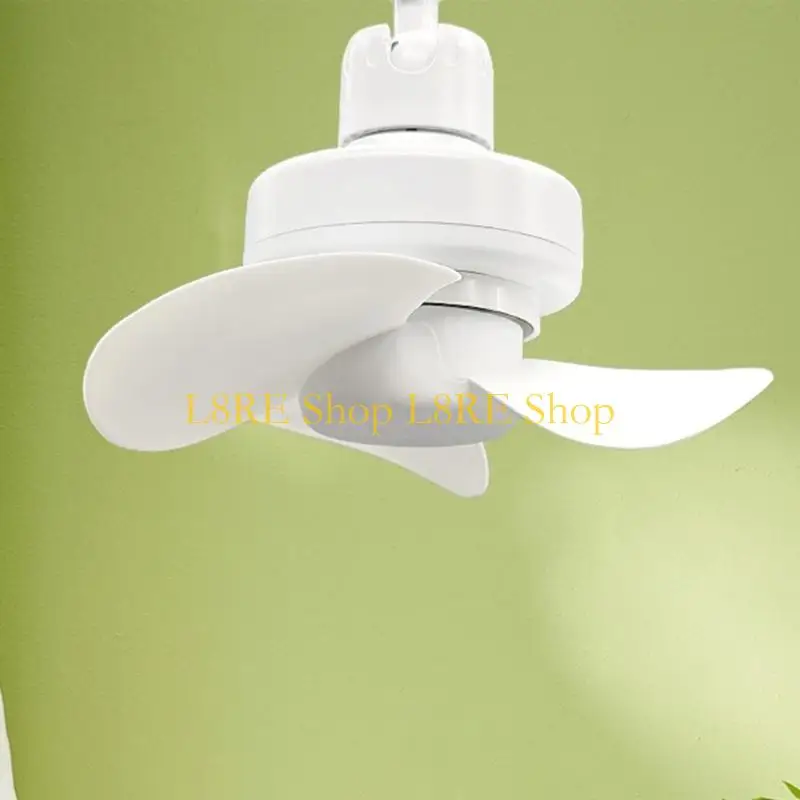 L8RE E27 سقف مروحة 360 درجة تعديل ضوضاء منخفضة المروحة الكهربائية مروحة التبريد الداخلية