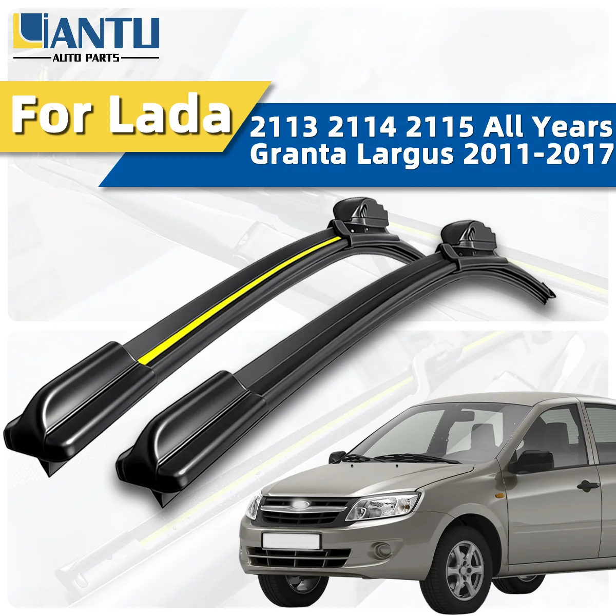 

2pcs Front Windshield Wiper Fit For Lada 2113 2114 2115 All Years Granta Largus 2011-2017 Car Wipers Blade Premium Accessorie