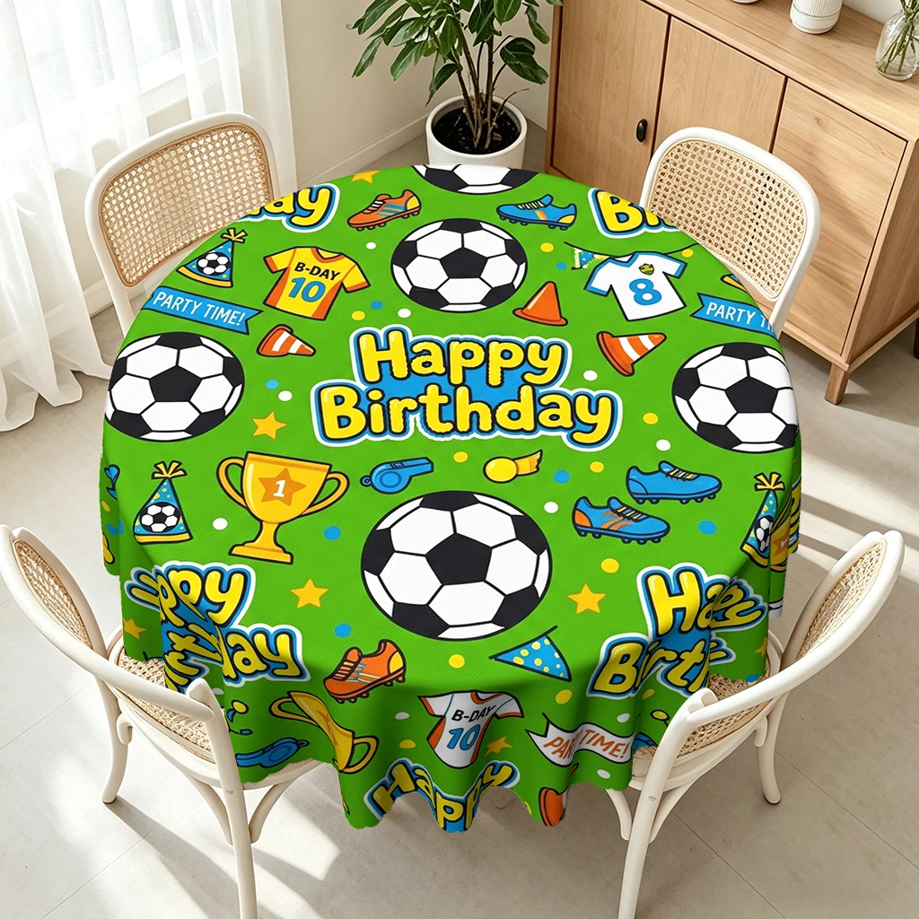 ผ้าปูโต๊ะทรงกลมลายฟุตบอลสำหรับ - Kids Outdoor Dining Table บทวิจารณ์และราคา