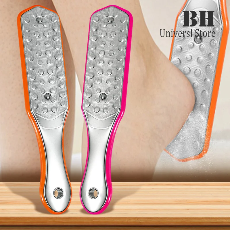 1Pc Double-sided Foot Rasp Stainless Steel Foot File Remove Dead Skin Callus Remover Pedicure Feet Care Tool