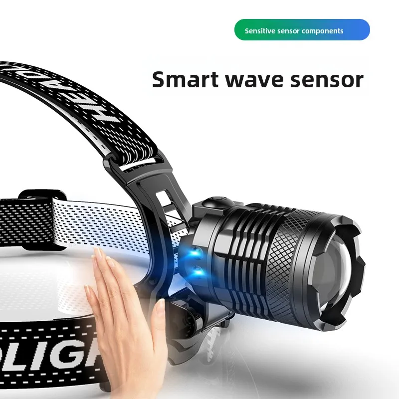 

Супер мощный налобный фонарь, перезаряжаемый налобный фонарь, мощный налобный фонарь, 1000 метров, 2*18650, фонарь для рыбалки, кемпинга