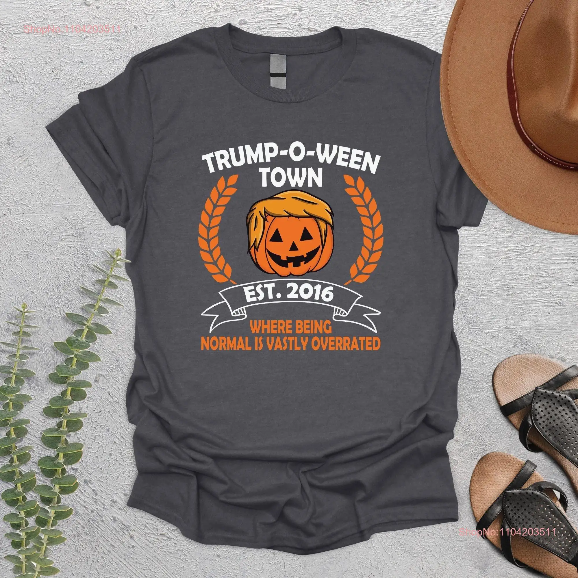 Funny Trump T shirt Halloween Town SweaT Pumpkin Trumpkin Trumpism Fall long or short sleeves