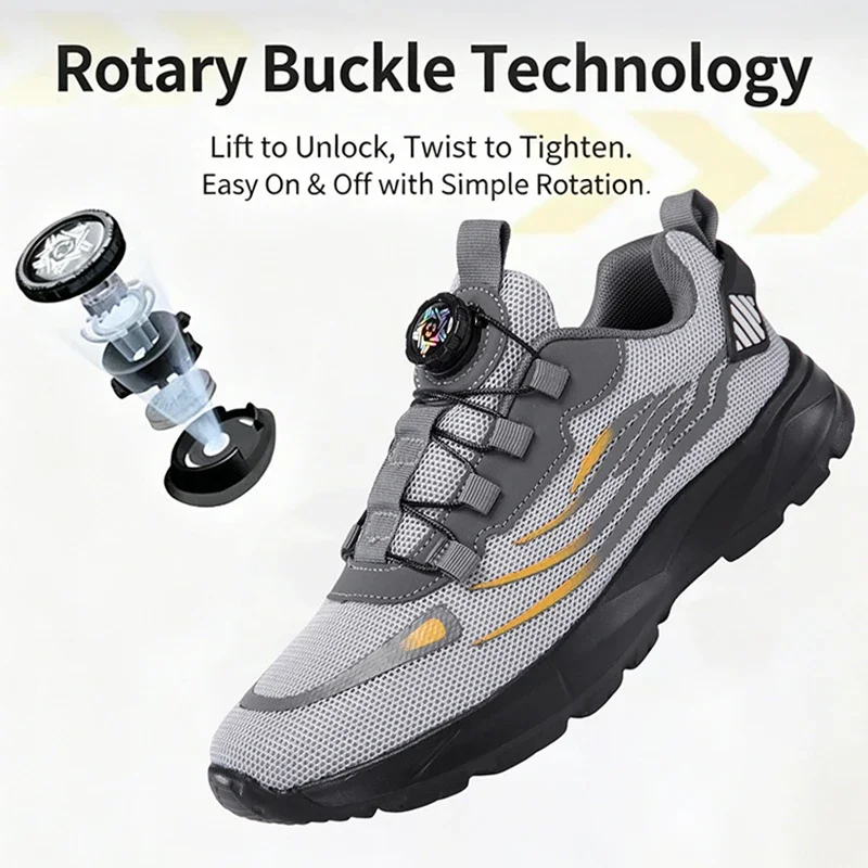 Breathable Mesh Men Shoes Trendy Lightweight Walking Flats Plus Size Male Tennis Sneakers Outdoor Running Fitness Shoes