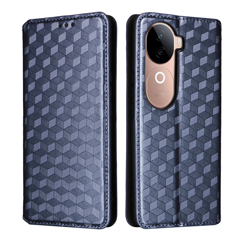 For Vivo V40e 5G Case stereoscopic lines Premium Leather Wallet Leather Flip Case For Vivo V40e 5G Phone Case