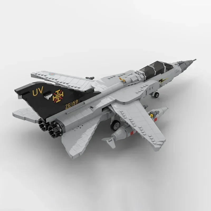 Moc Building Blocks Military Series 1:35 Scale Panavia Tornado ADV F.3 Model  Aircraft Bricks DIY Assembly Fighter Toys