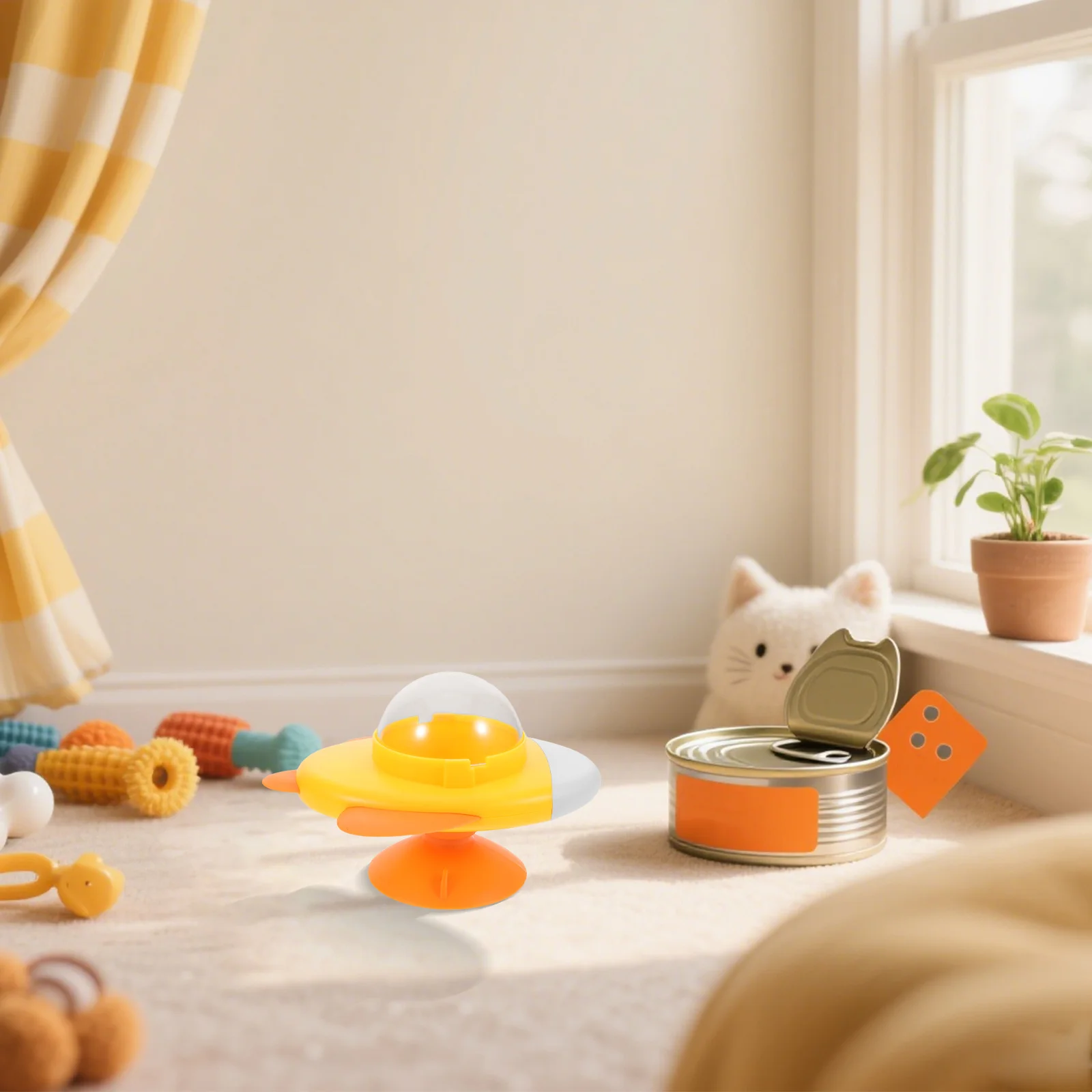 

Interactive Pet Food Dispenser Rotating Treat Puzzle Slow Feeder Enrichment Feeding for Indoor Cats Dogs Cat Dispenser Toys