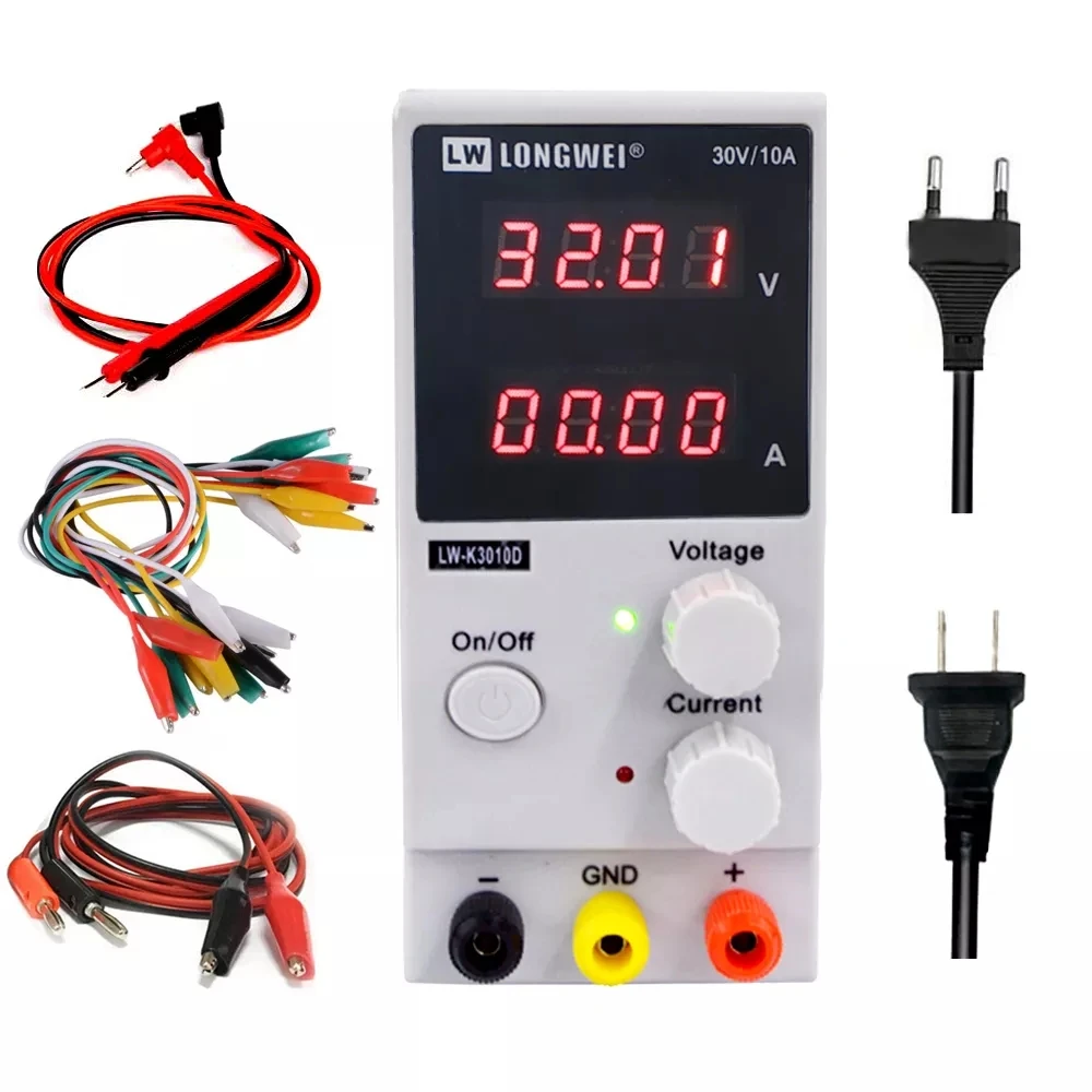 

30V 10A DC Bench Power Supply Voltage Regulator Adjustable Variable 4-Digital LED Display K3010D Lab-Power Supply Laboratory New