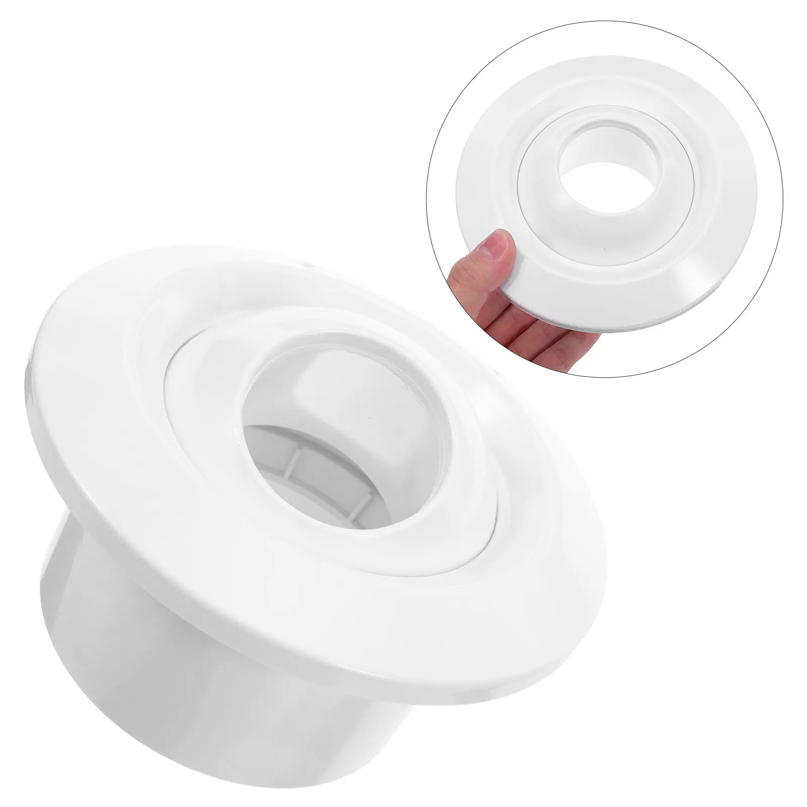 Spherical ABS Jet Nozzle 4 Inch Neck Size Rotatable Round Air Vent Cover Efficient Hvac Diffuser for Terminal Waiting Hall