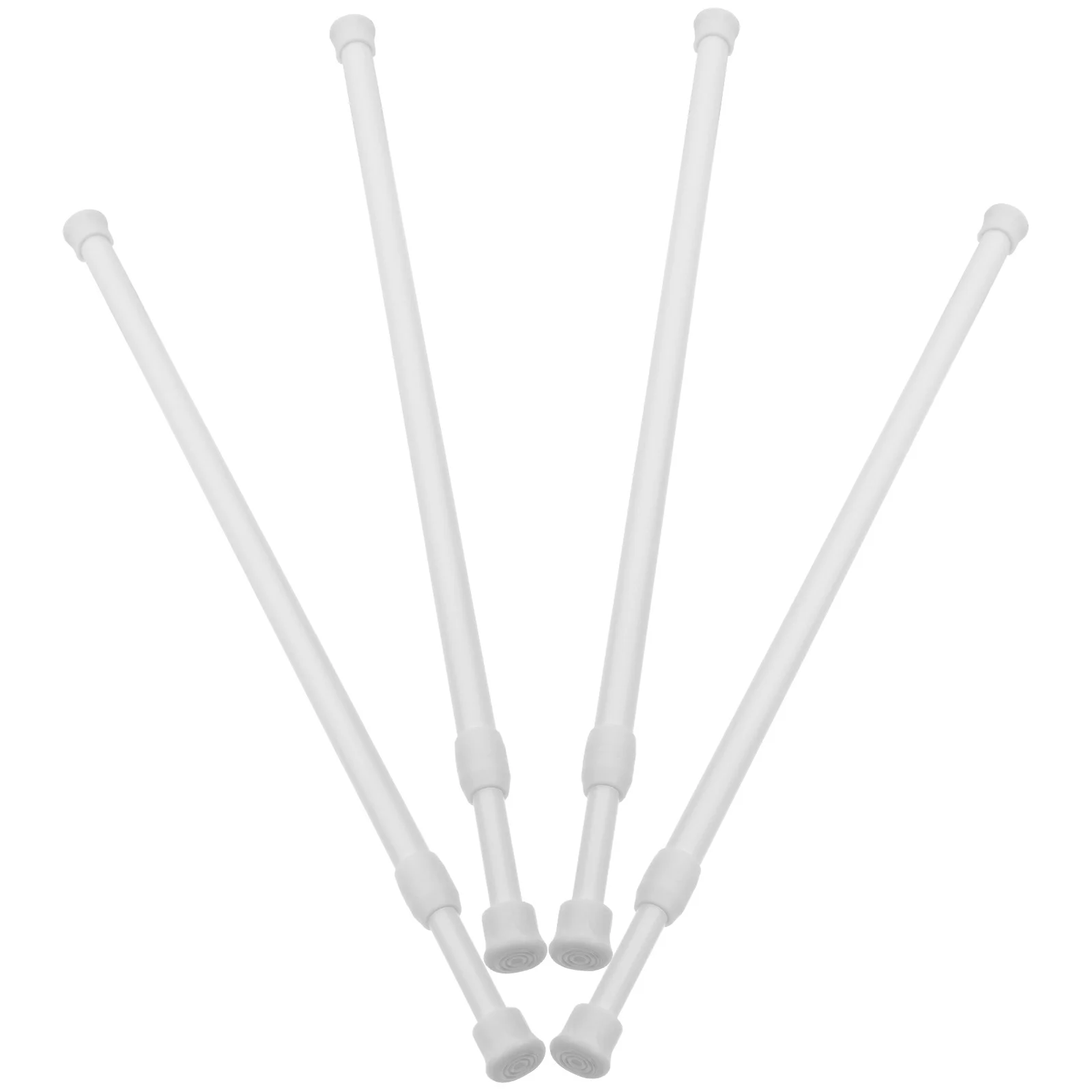 4 قطعة حامل الستار المضادة للانزلاق قضيب التوتر لنافذة شريط الأمان قابل للتعديل خزانة بار تمديد قضيب لا الحفر سهلة التركيب