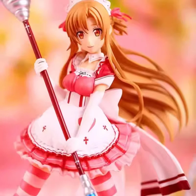 In Stock Original 100%genuine Bandai Sword Art Online Yuuki Asuna Anime Merchandise Action Figure Figurine Model Ornamentsstatue view 3