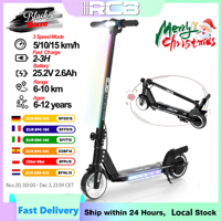 RCB R12 Electric Scooter for Kids Age 6-12, Colorful Lights, 6.5\
