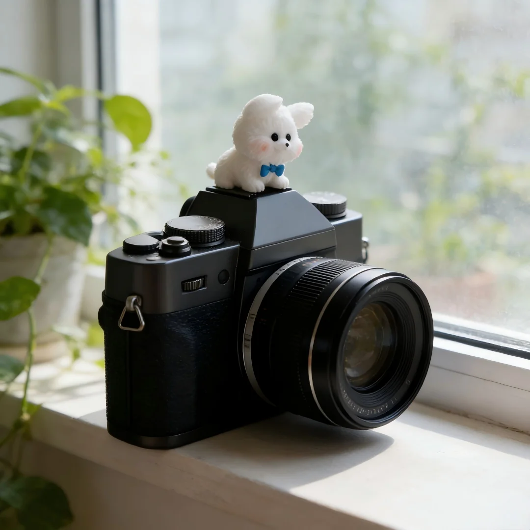 DIY Cute Dog Ornament Camera Hot Shoe Cover Protective Cap for Canon Nikon Sony Fuji XT5 XT50 XM5 Leica Mirrorless Accessories view 4